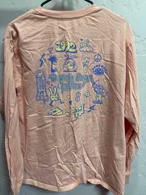 Dutch Bros Coffee Pink Long Sleeve Tee